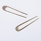 Grace & Gild Shalah Curved Hair Pin Off White