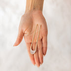 Grace & Gild Shalah Curved Hair Pin Off White
