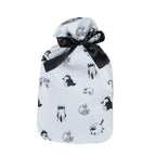Hush Cat Print Hot Water Bottle Cover 1.7L