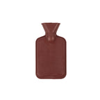 Brown hot water bottle on a white background
