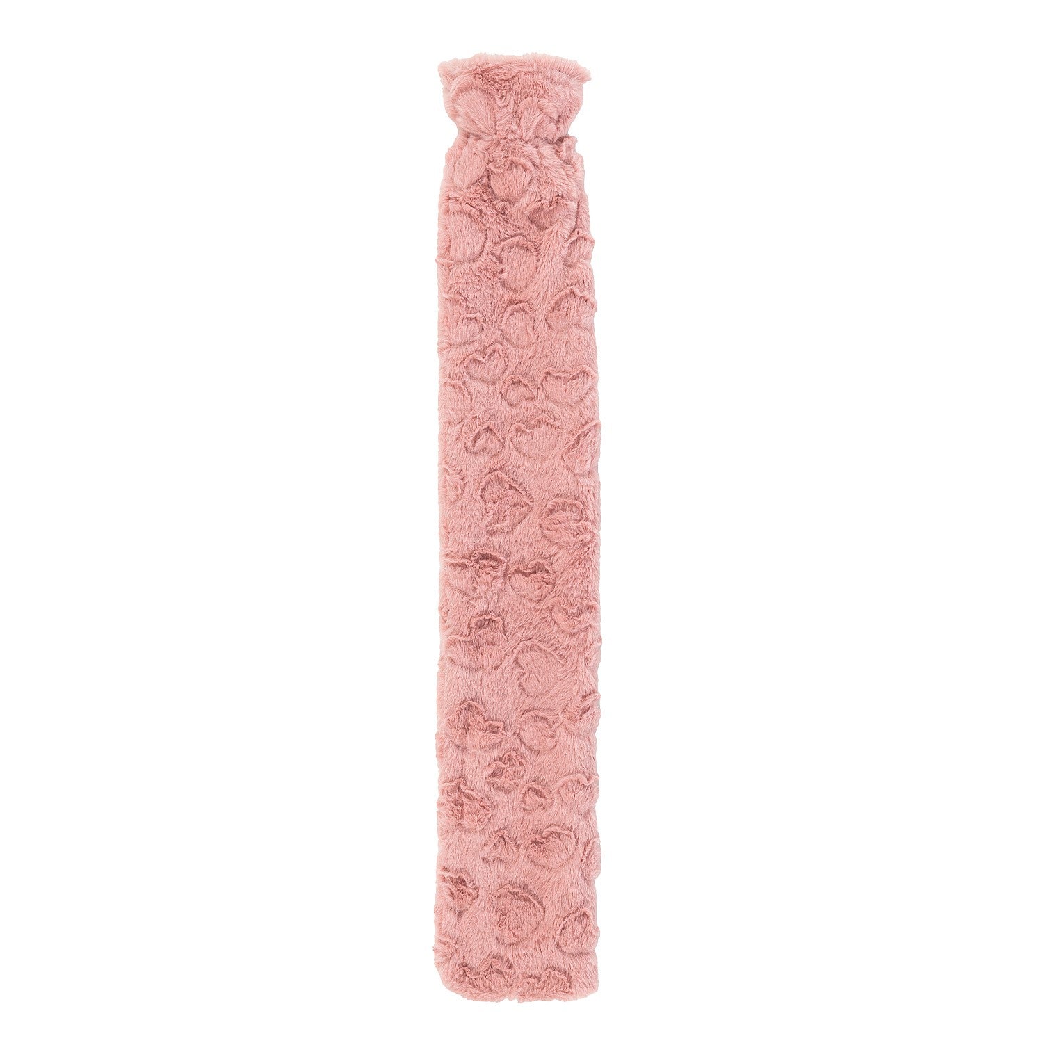 Hush Embossed Faux Fur Long Hot Water Bottle With Cover 1.7L
