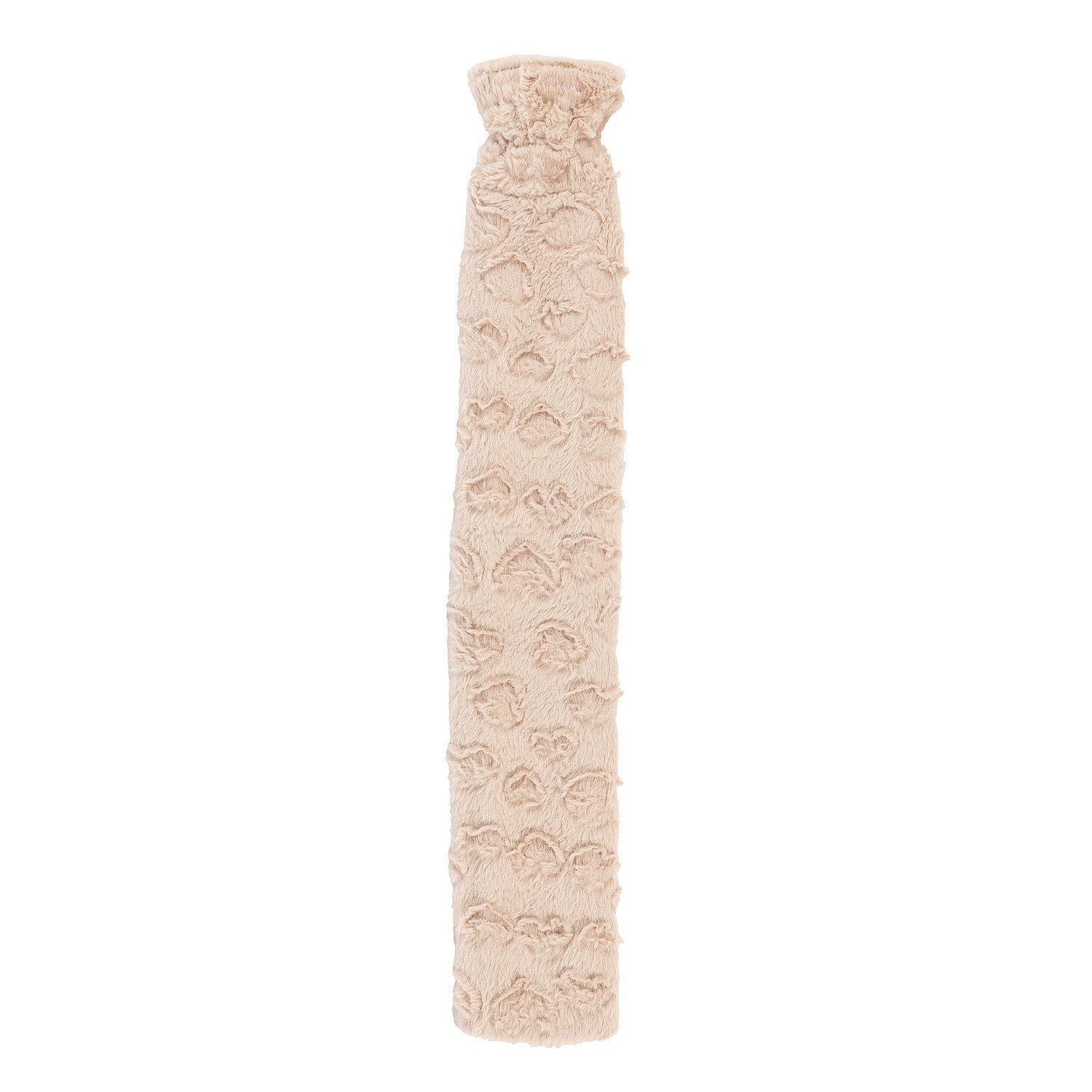 Hush Embossed Faux Fur Long Hot Water Bottle With Cover 1.7L