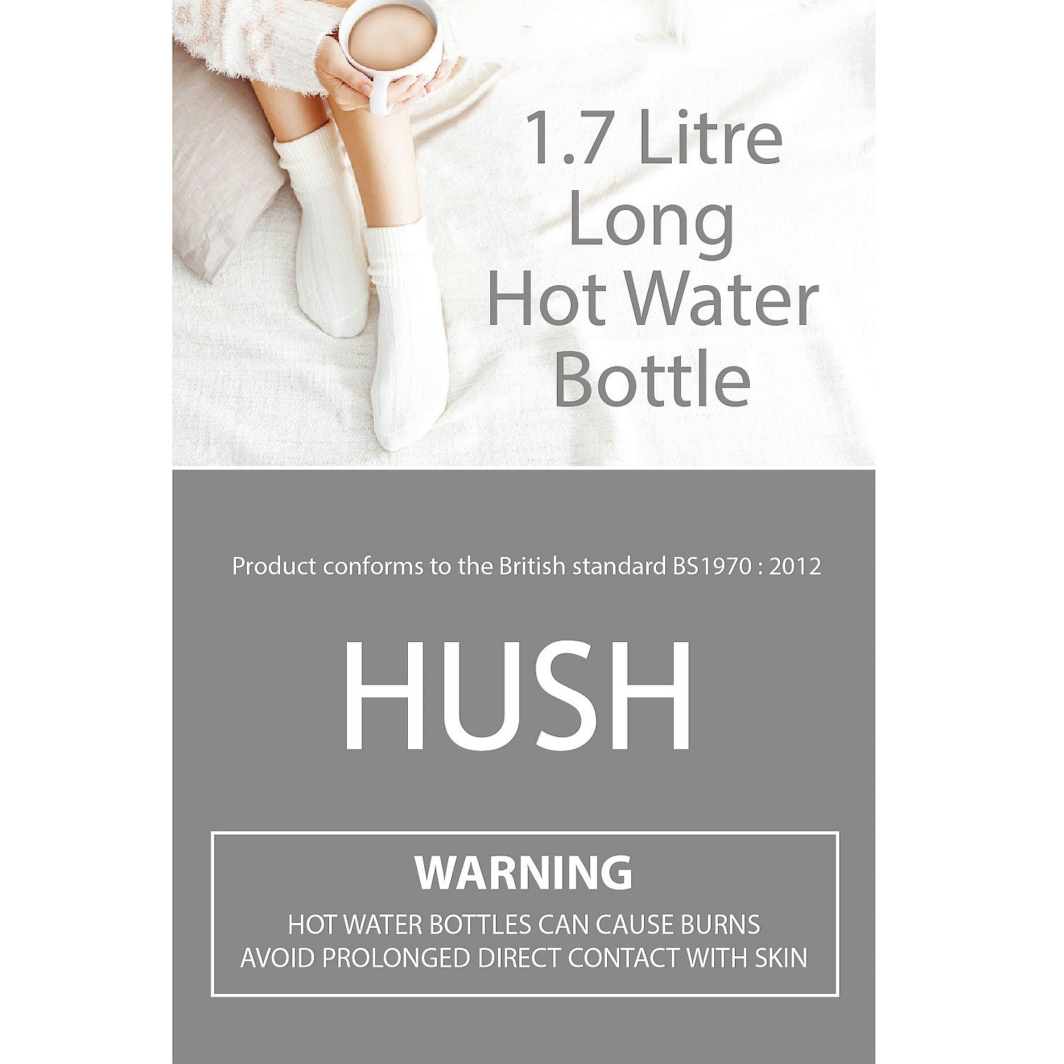 Hush Sherpa Long Hot Water Bottle With Cover 1.7L