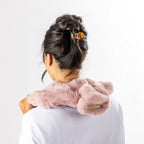 Hush Curved Faux Fur Neck Hot Water Bottle With Cover 0.9L