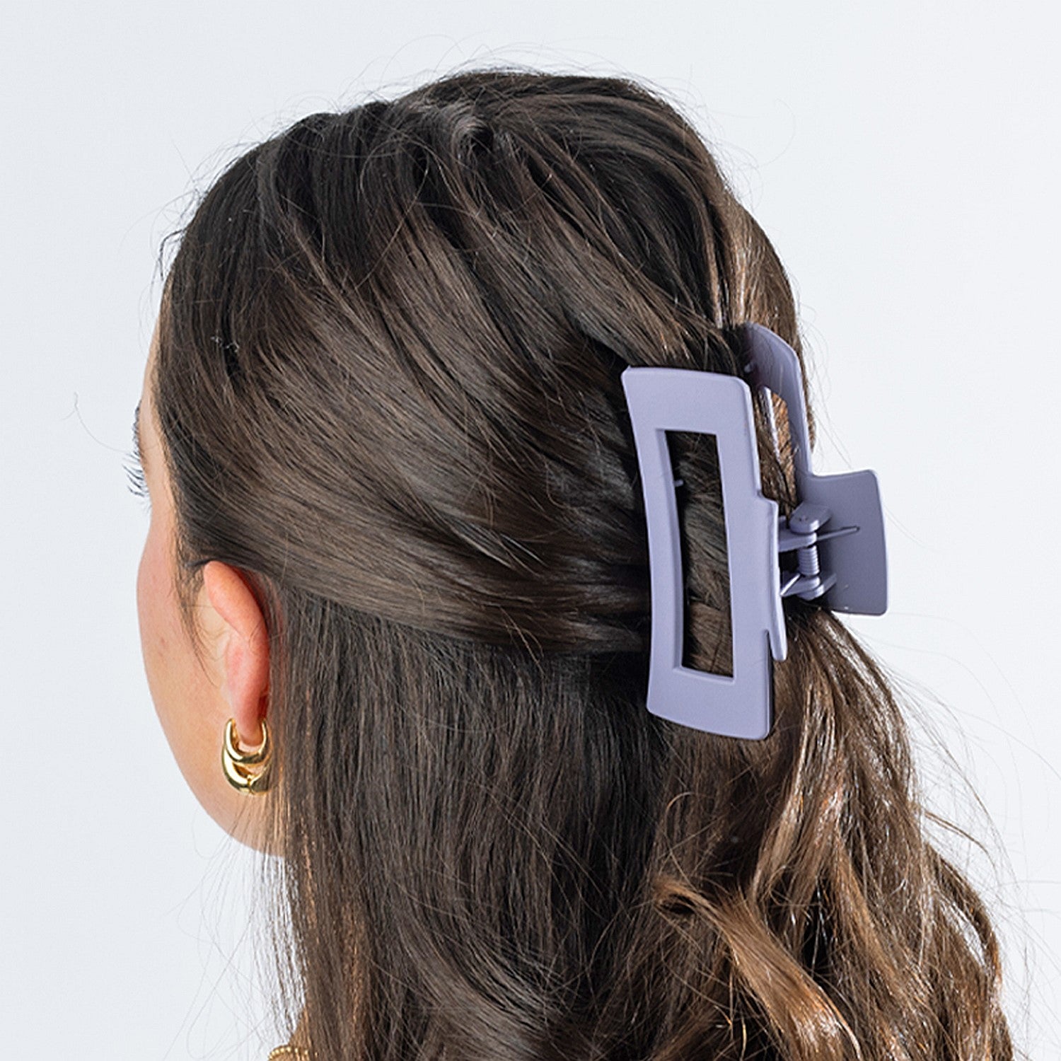Grace & Gild Matte Claw Clip Lilac