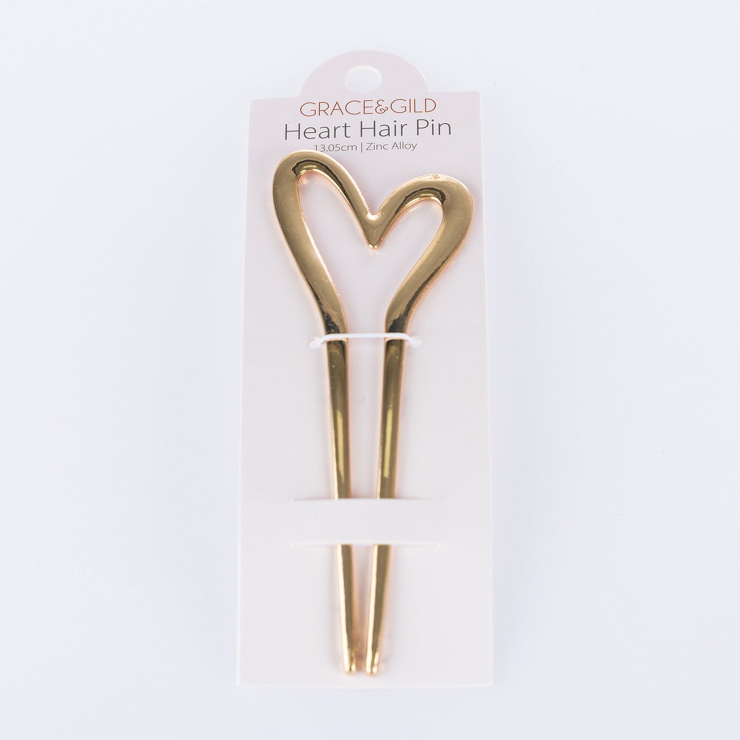 Grace & Gild Heart Hair Pin