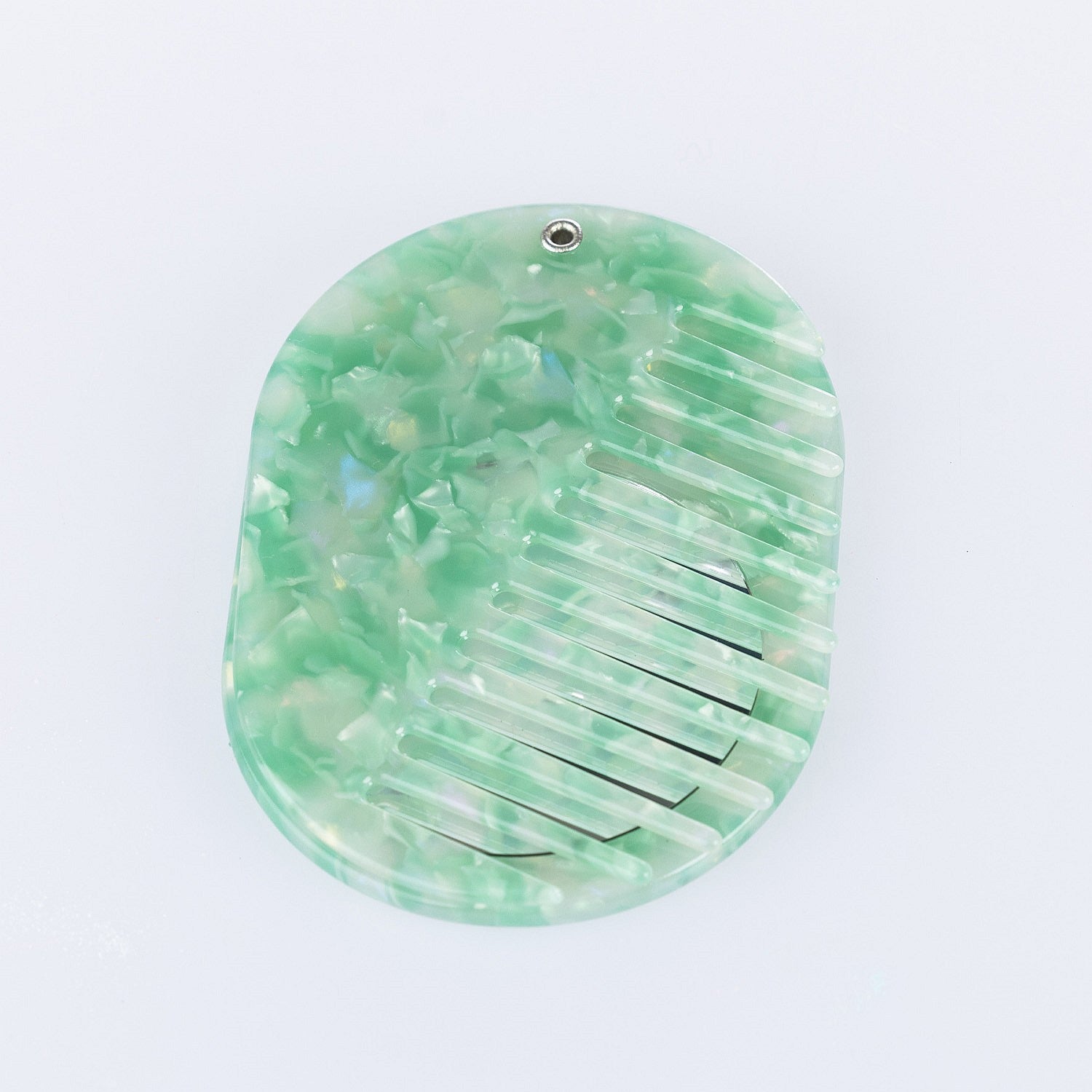 Grace & Gild Compact Mirror With Comb