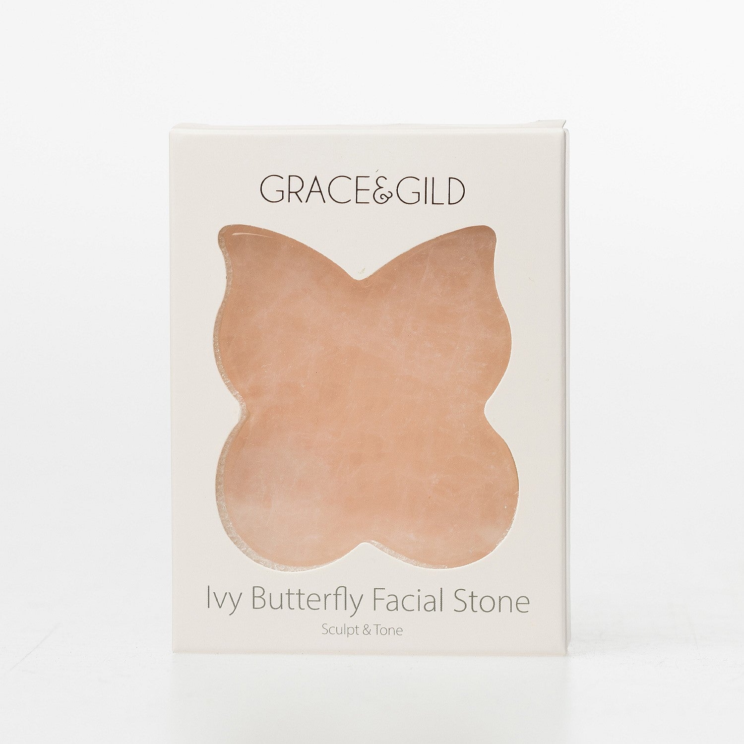 Grace & Gild Ivy Butterfly Facial Stone