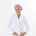 Grace & Gild Celine Double Layer Shower Cap Pink