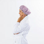 Grace & Gild Celine Double Layer Shower Cap Pink