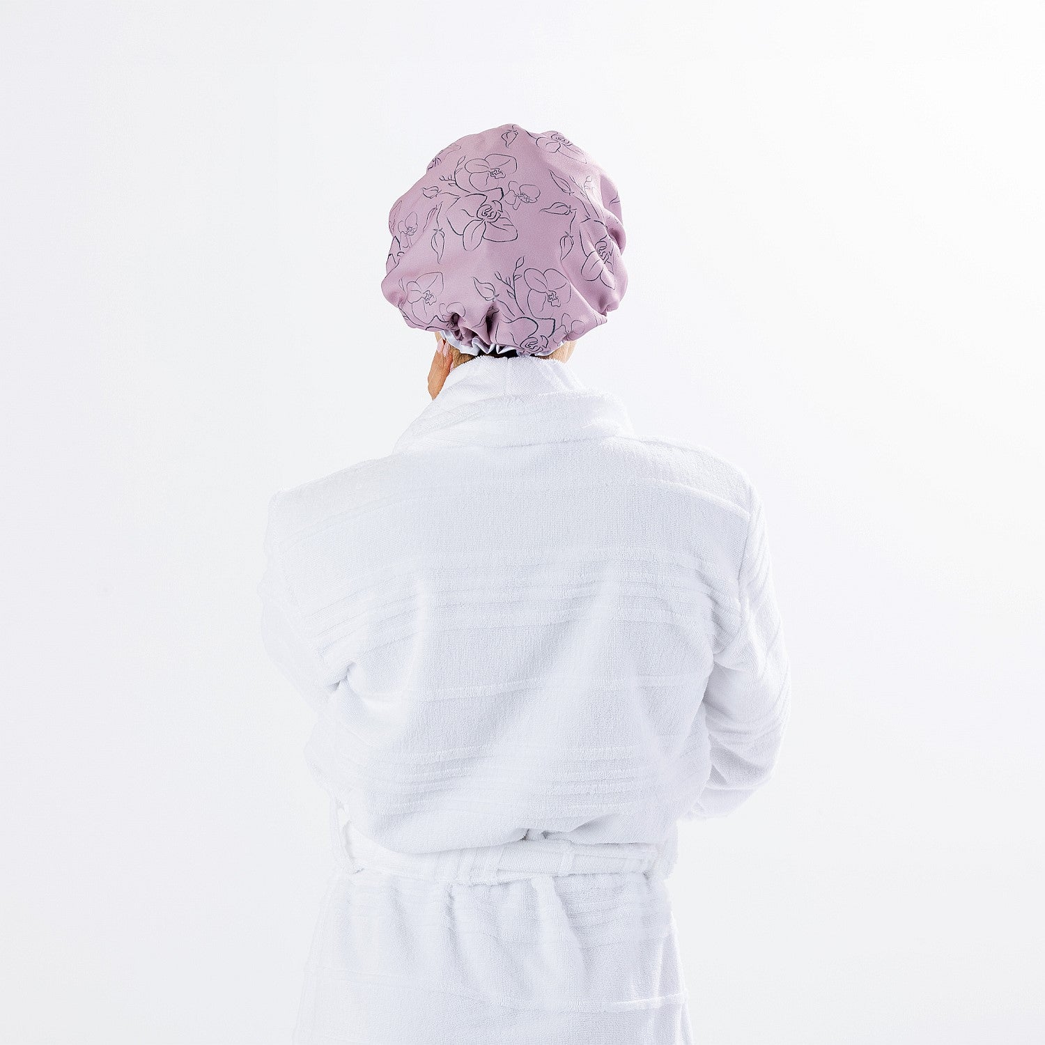 Grace & Gild Celine Double Layer Shower Cap Pink