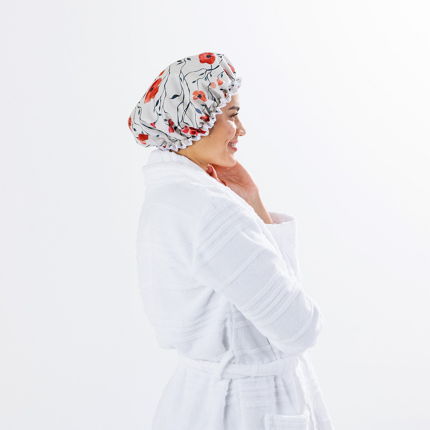 Grace & Gild Celine Double Layer Shower Cap Multi-Colour
