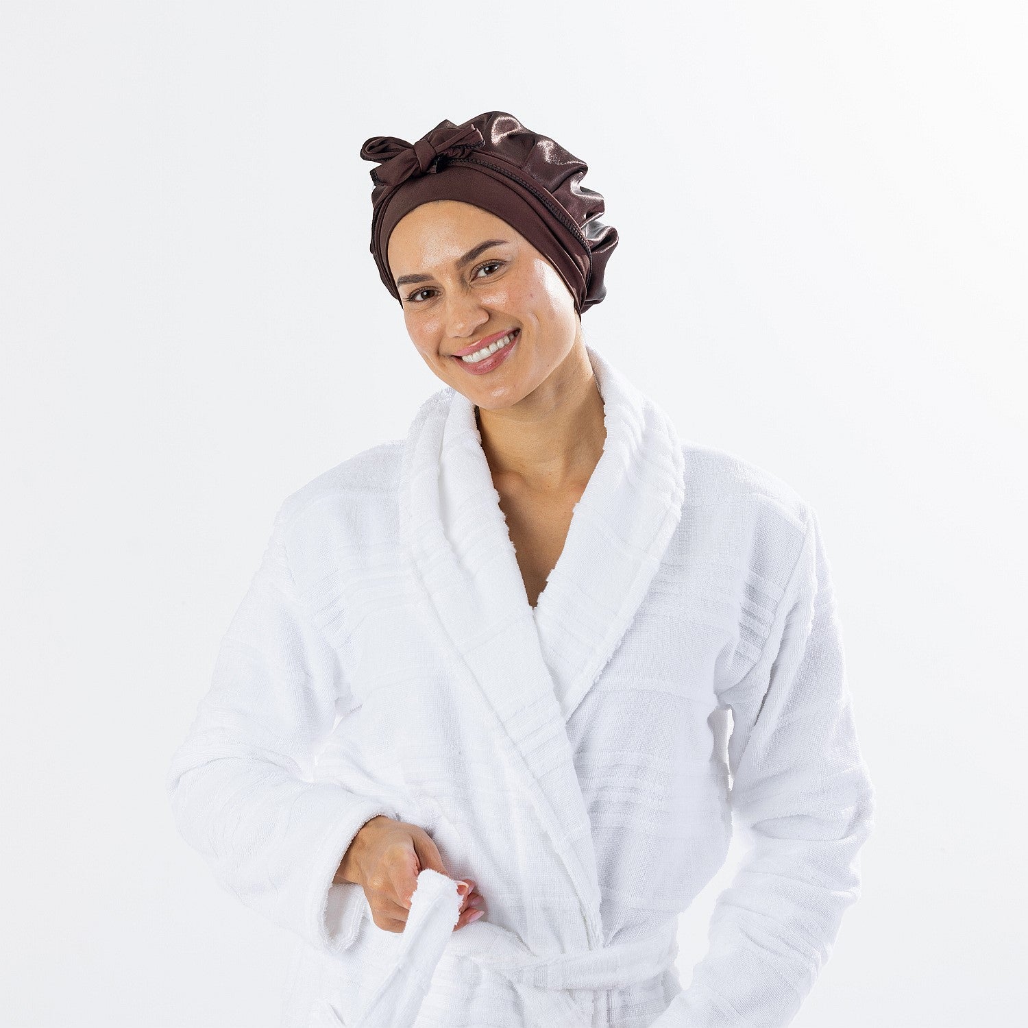 Grace & Gild Double Layer Satin Bonnet