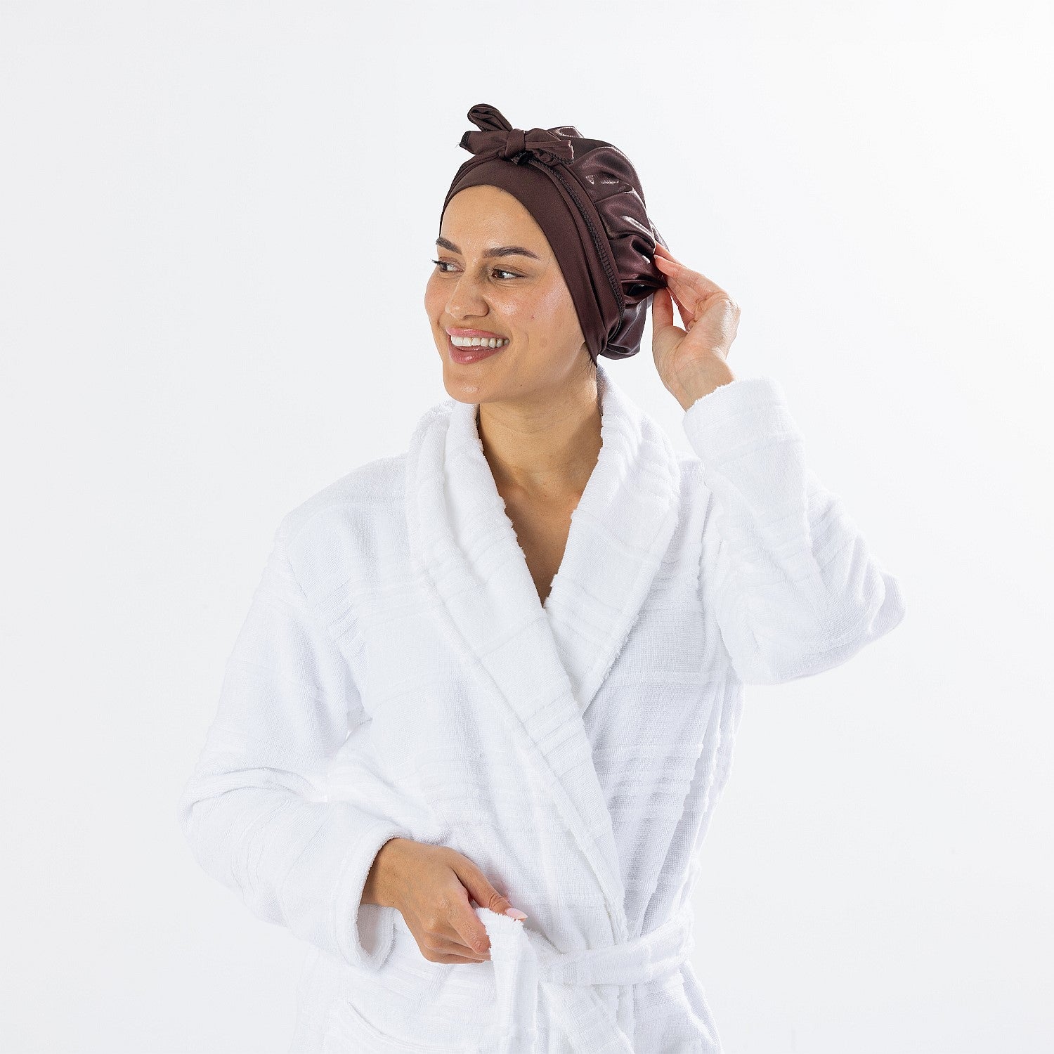 Grace & Gild Double Layer Satin Bonnet
