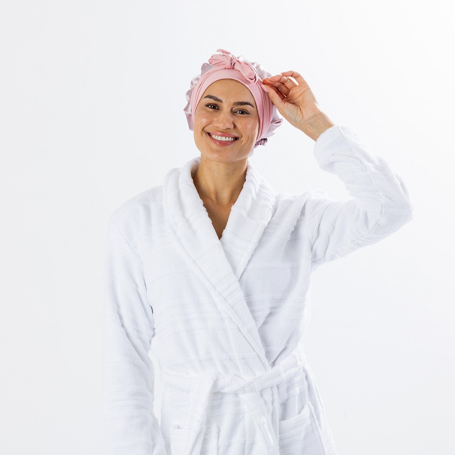 Grace & Gild Double Layer Satin Bonnet