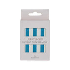 Grace & Gild Compact Rectangle Mirror Blue Stripe