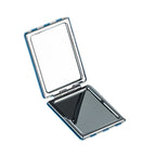 Grace & Gild Compact Rectangle Mirror Blue Stripe