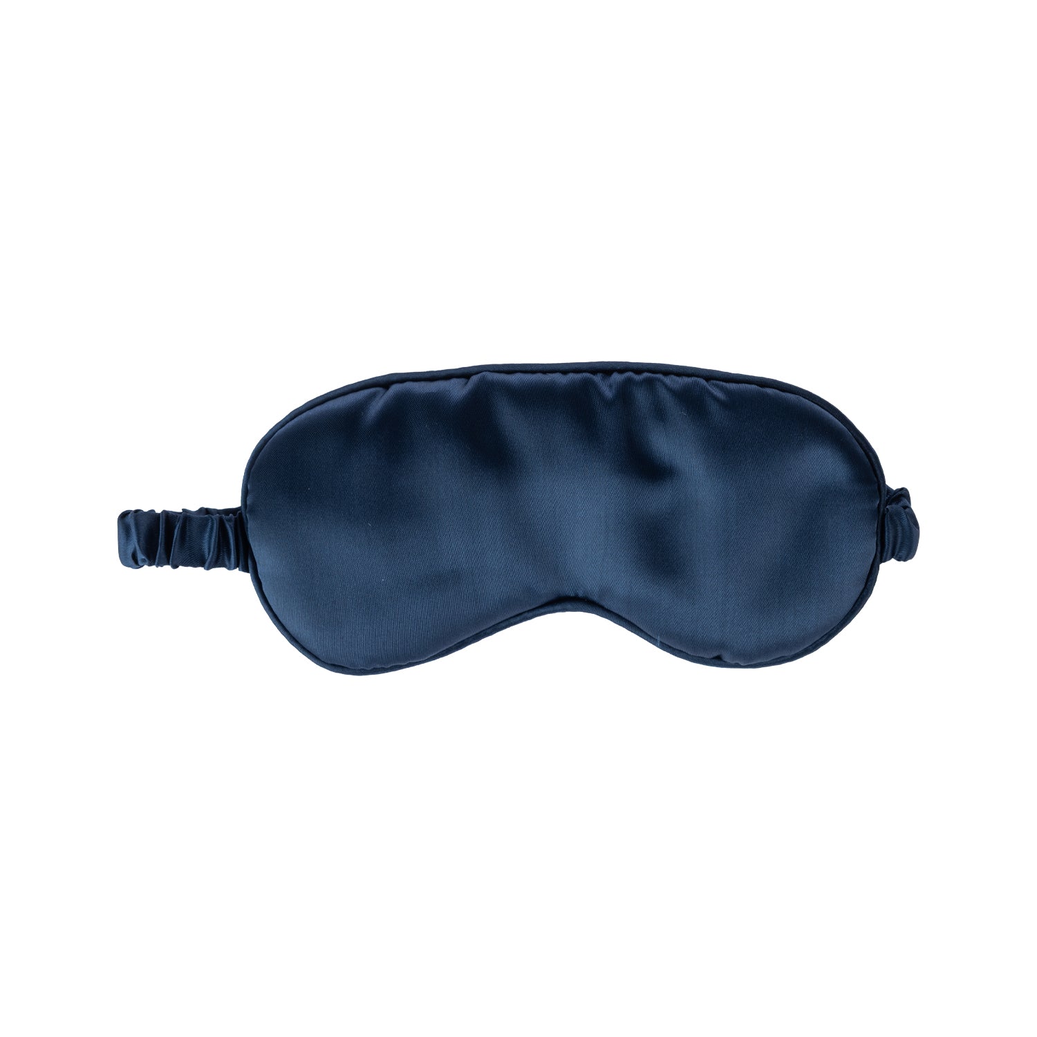 Grace & Gild So Soft Eye Mask in navy with a smooth satin-style finish and elasticated strap.