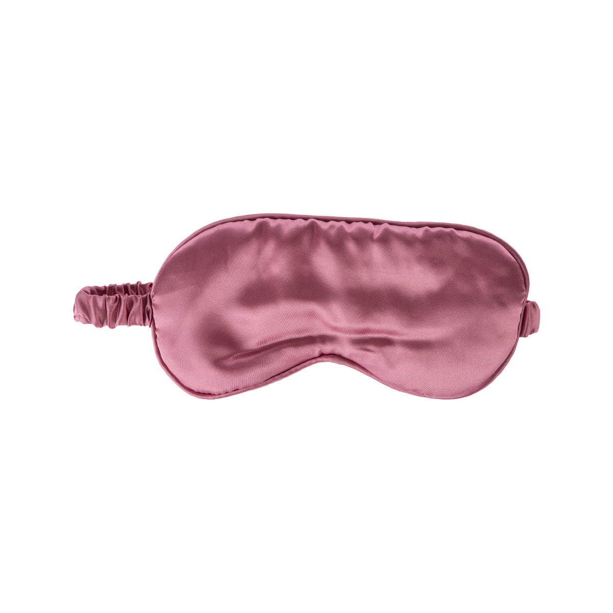 Grace & Gild So Soft Eye Mask in pink with a smooth satin-style finish and elasticated strap.