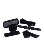 Black Grace & Gild Weighted Band Set featuring a massage stick, yoga strap, wrist weights, resistance band and coordinating carry pouch.