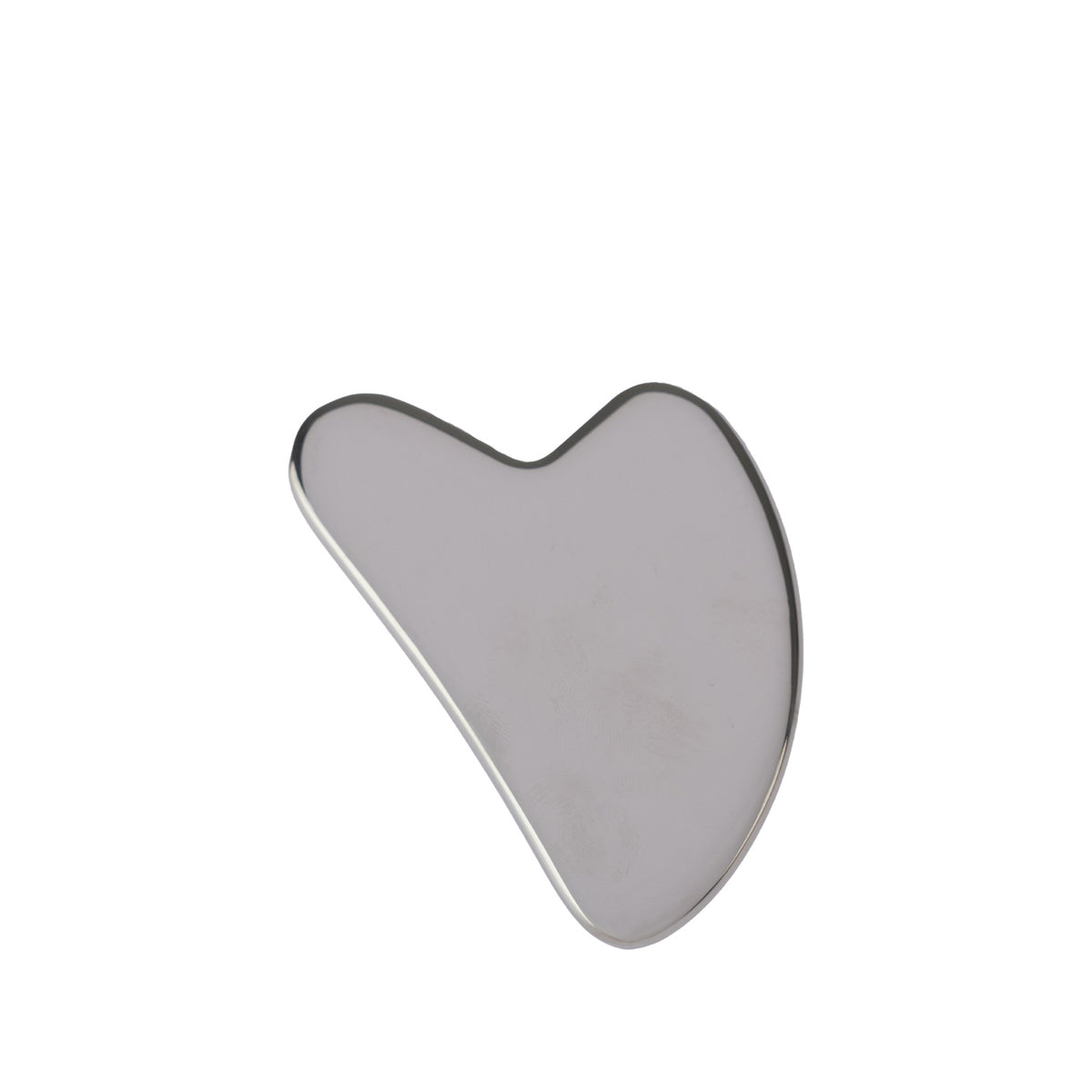 Grace & Gild Emmy Stainless Steel Gua Sha shown individually, featuring a smooth curved metal design on a white background.