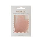 Grace & Gild Emmy Rose Quartz Gua Sha, displayed in white retail packaging on a white background.