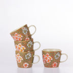 Gracious Living Delilah Mug Set of 4 Sage