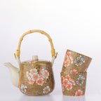Gracious Living Delilah Teapot Set of 3 Sage