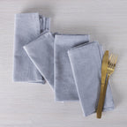 Ecoanthology Chester Recycled 4 Pack Napkins Grey