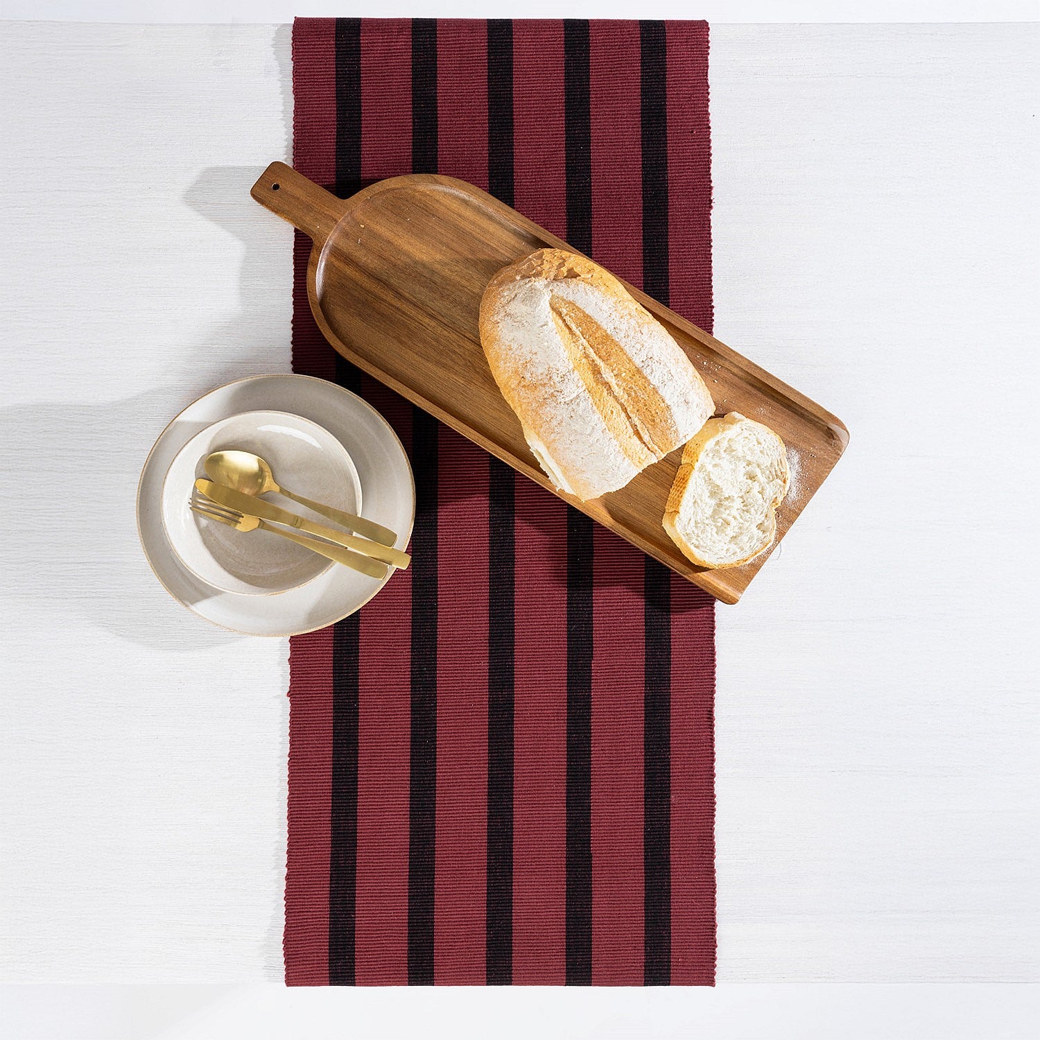 Fieldcrest Winelands Ribbed Table Runner