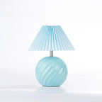 Amparo Candy Swirl Blue Table Lamp