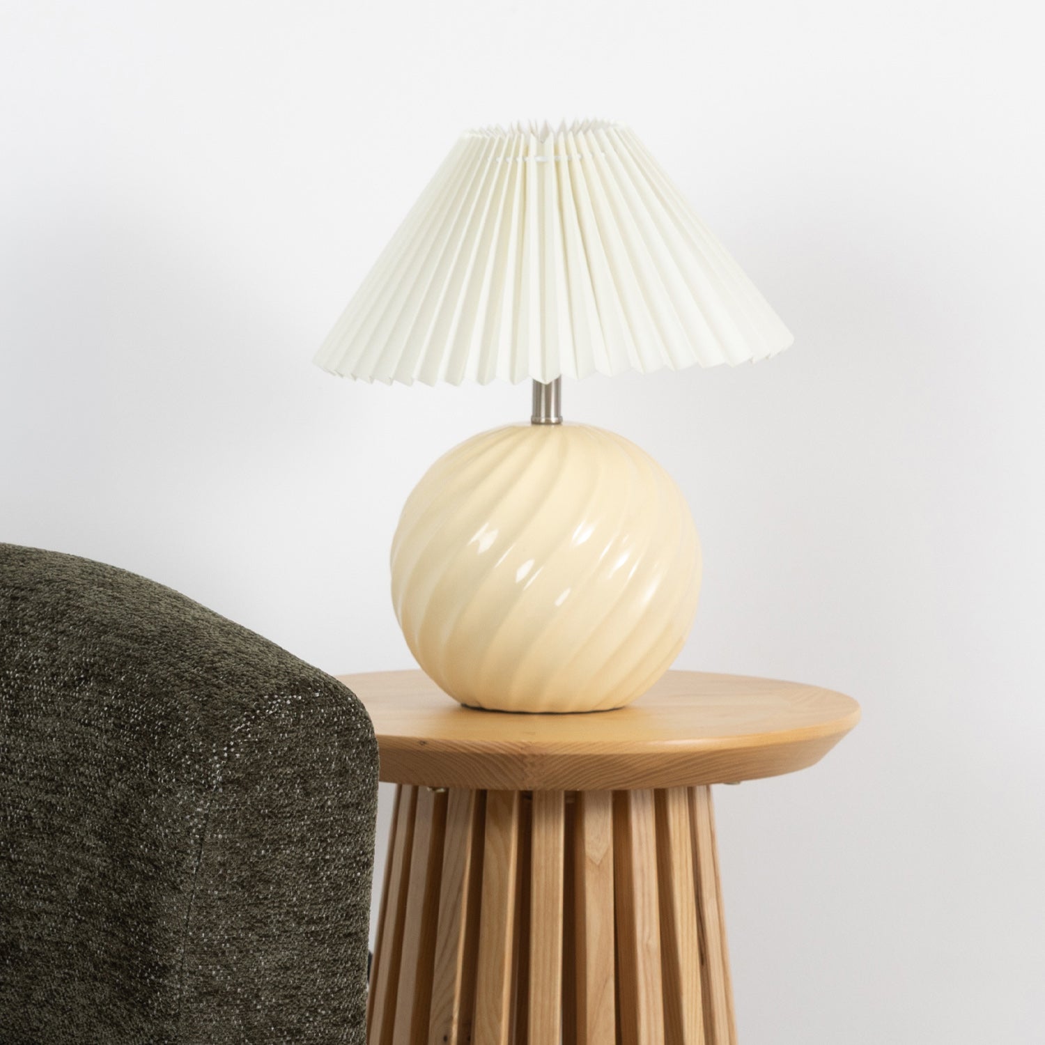 Amparo Candy Swirl Yellow Table Lamp