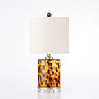 Amparo Smoky Glass Amber Lamp