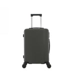 bb&b Travel Menton Suitcase in graphite, shown from the front with spinner wheels and an extended handle.