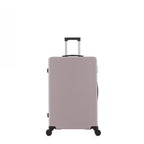 bb&b Travel Menton Suitcase in dusky purple, shown from the front with spinner wheels and an extended handle.