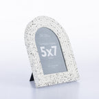 Terrazzo frame with 'DR Design' branding on a white background