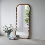 Design Republique Wavy Wood Mirror 188cm