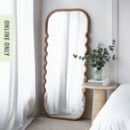 Design Republique Wavy Wood Mirror 188cm