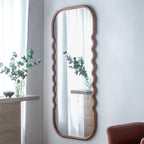 Design Republique Wavy Wood Mirror 188cm