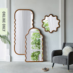 Design Republique Wavy Wood Mirror 188cm