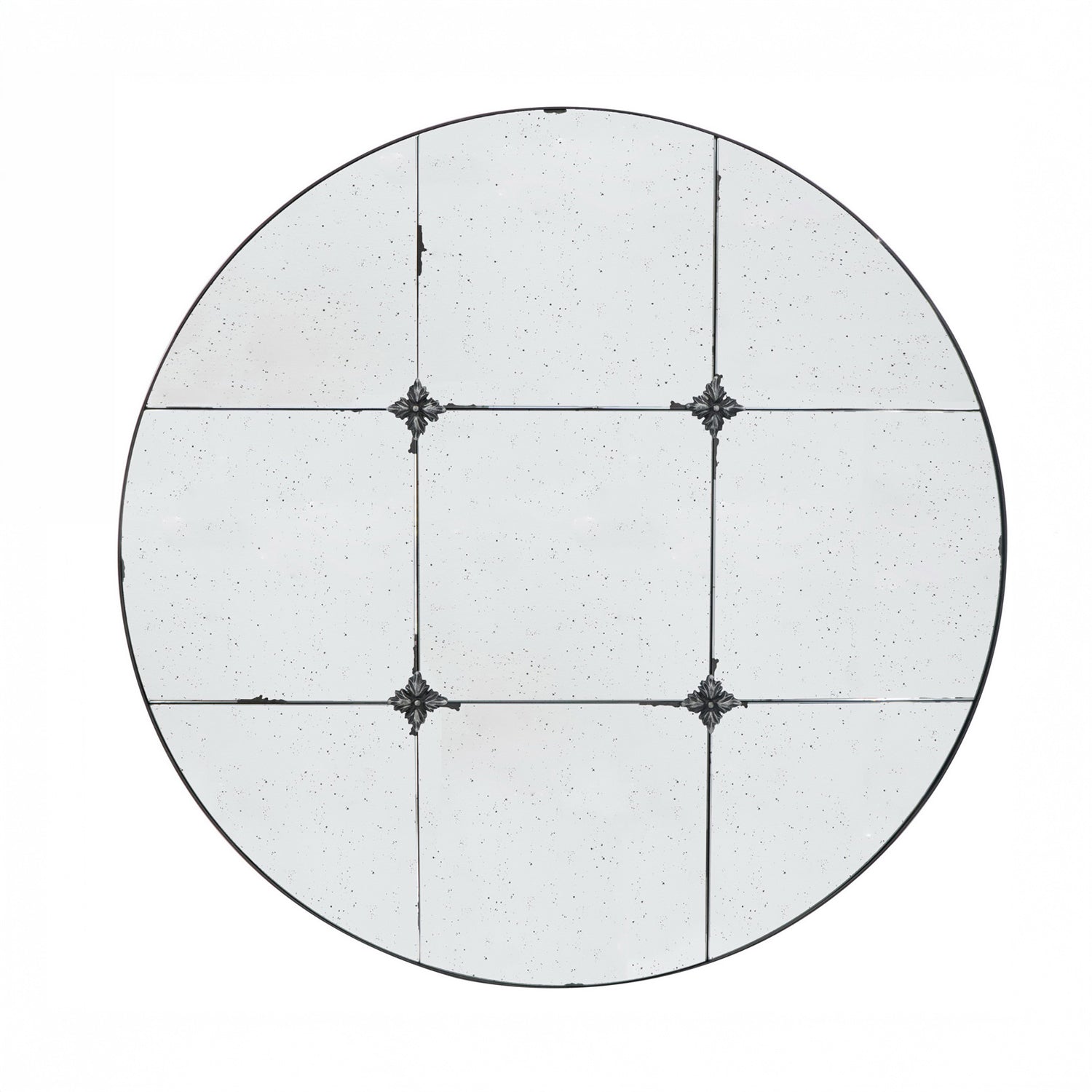 Gracious Living Ally Antique Round Mirror