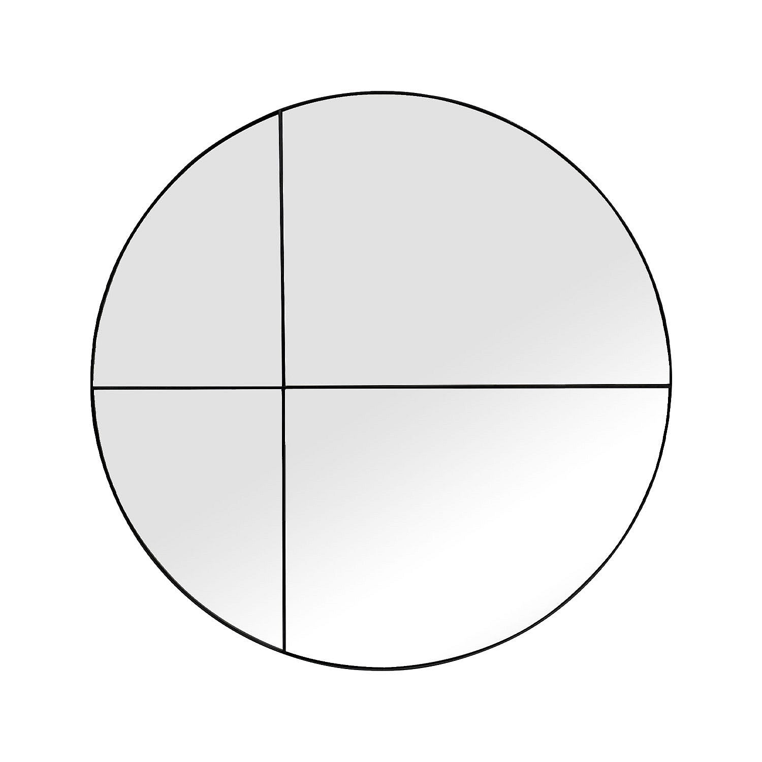 Fieldcrest Round Metal Framed Mirror