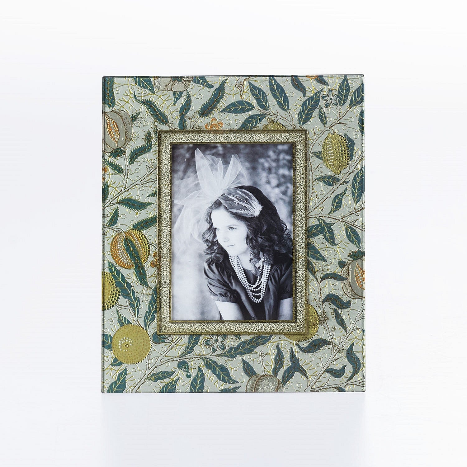 Gracious Living Isla Fruit Leaves Photo Frame 4x6