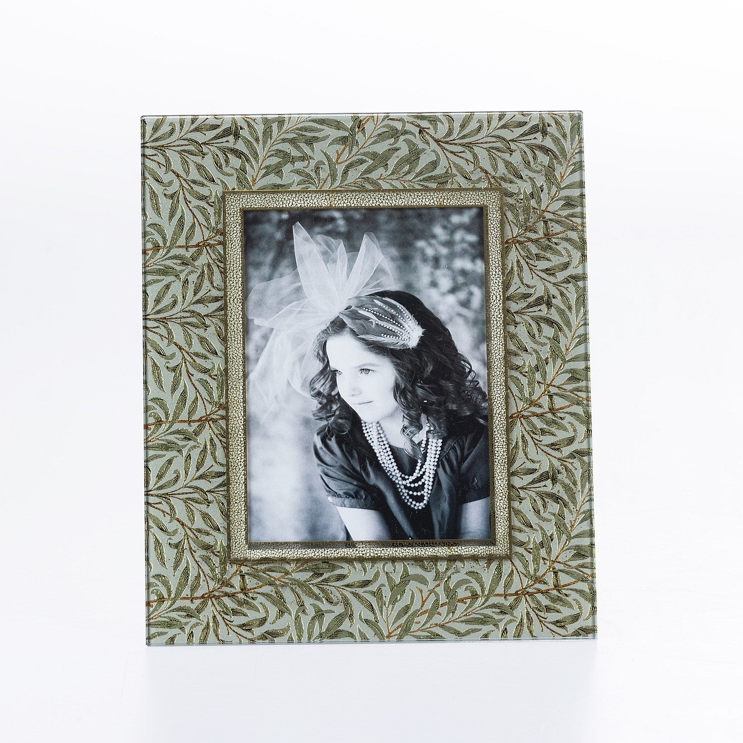Gracious Living Isla Leaves Photo Frame 5x7