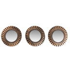 Home Co. Nador 3 Piece Mirror Set Bronze Dial