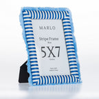 Marlo Stripe Photo Frame Blue
