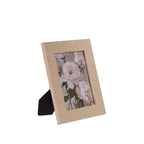 Design Republique Haven Frame in Vanilla, featuring a light woven-look textured finish and freestanding easel back.