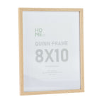 A natural wood-look 8 × 10 photo frame with a wide white mat and subtle timber grain finish provides a timeless way to display your favourite photographs or artwork.