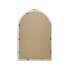 Back view of Gracious Living ornate gold trim arched mirror showing the backing and wall hanging hardware.