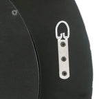 Close-up of the metal hanging fixture on the back of the Design Republique Algaia Mirror.